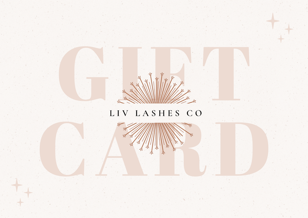 Liv Lashes gift card